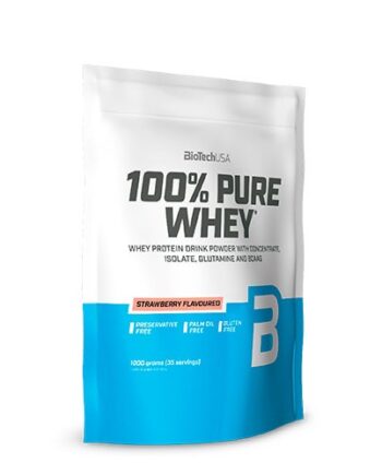 100 Pure Whey Protein Pulver Strawberry 454 Gram