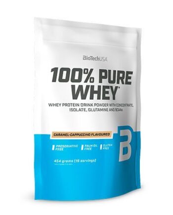 Biotech 100 Pure Whey Protein Pulver Caramel Cappuccino 454g