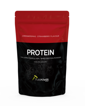 Purepower Proteinpulver Valleproteindrik Jordbær 400