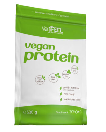 Vegansk Proteinpulver Chokolade Smag 500