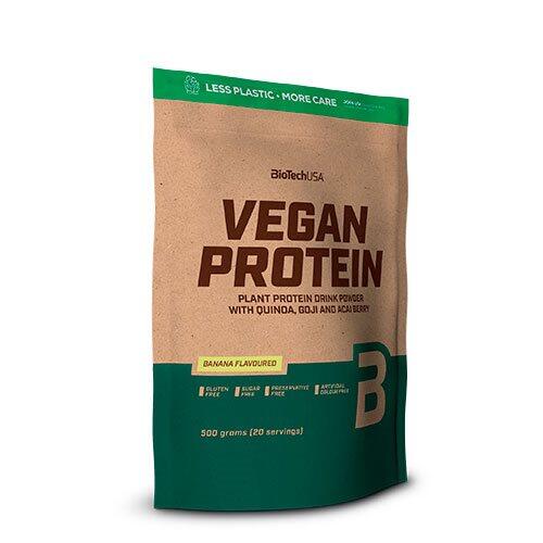 Biotech Vegan Protein Pulver Banan Smag 500g