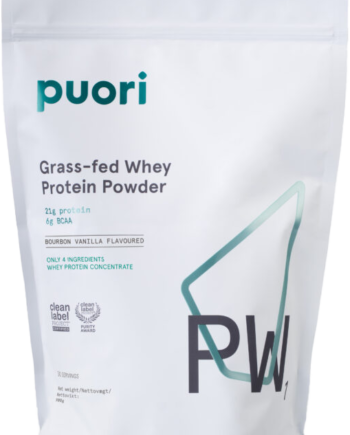 Puori Pw1 Grass Fed Whey Proteinpulver Med Bourbon Vanilje 900 Gram
